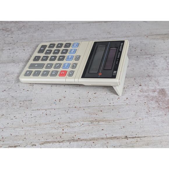 Sharp ELSI Mate EL-335A Solar Cell Calculator w Mem 6.5" Vintage - Tested Works - Picture 6 of 6